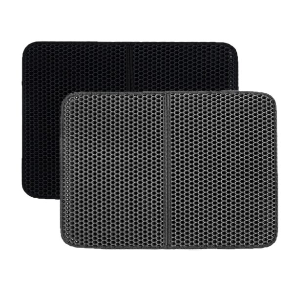 Pet Cat Litter Mat Waterproof EVA Double Layer Cat Litter Trapping Pet Litter Box Mat Clean Pad Products For Cats Accessories - Image 4