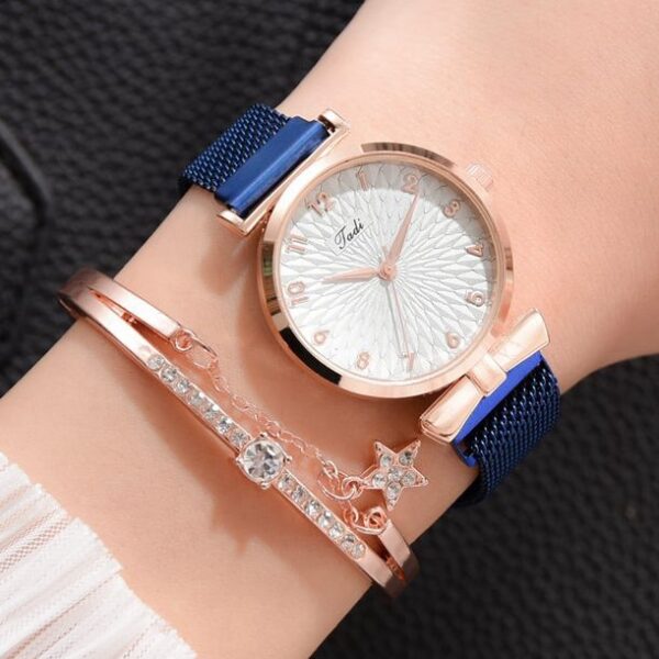 Luxury Women Bracelet Quartz Watches For Women Magnetic Watch Ladies Sports Dress Pink Dial Wrist Watch Clock Relogio Feminino - Image 8
