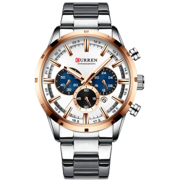CURREN Men Watch Top Brand Luxury Sports Quartz Mens Watches Full Steel Waterproof Chronograph Wristwatch Men Relogio Masculino - Image 10