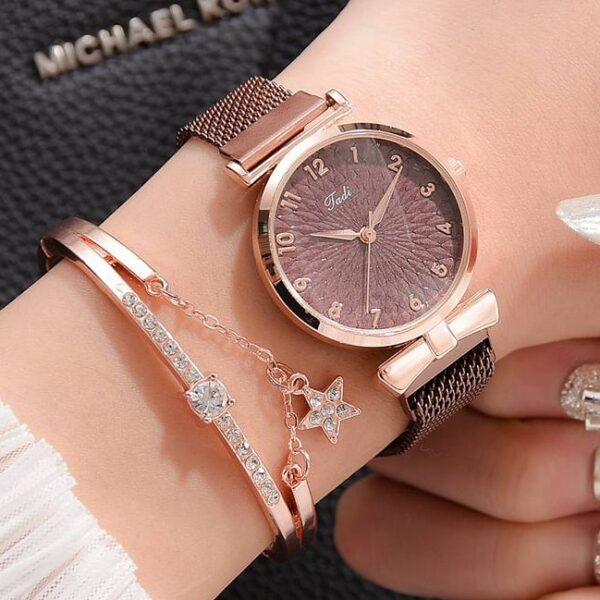Luxury Women Bracelet Quartz Watches For Women Magnetic Watch Ladies Sports Dress Pink Dial Wrist Watch Clock Relogio Feminino - Image 10