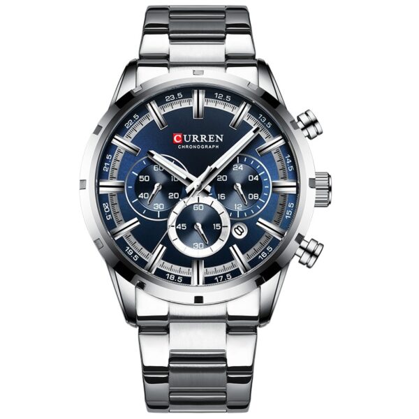 CURREN Men Watch Top Brand Luxury Sports Quartz Mens Watches Full Steel Waterproof Chronograph Wristwatch Men Relogio Masculino - Image 16