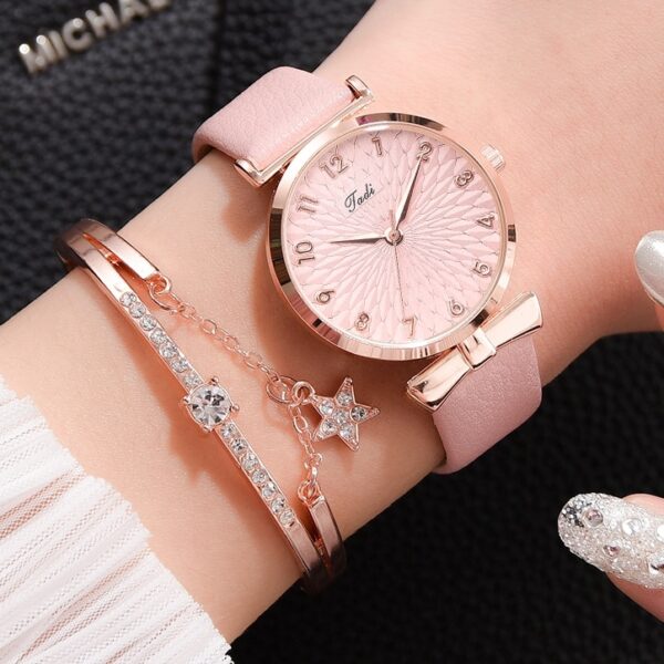 Luxury Women Bracelet Quartz Watches For Women Magnetic Watch Ladies Sports Dress Pink Dial Wrist Watch Clock Relogio Feminino - Image 2
