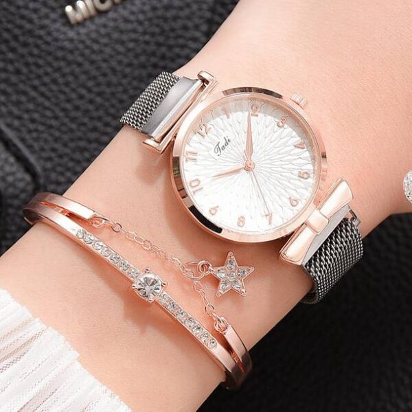 Luxury Women Bracelet Quartz Watches For Women Magnetic Watch Ladies Sports Dress Pink Dial Wrist Watch Clock Relogio Feminino - Image 13