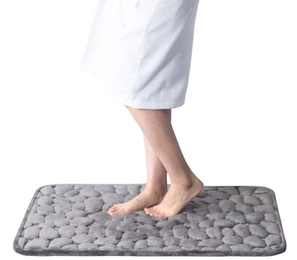 Cobblestone Embossed Bathroom Bath Mat Non-slip Carpets In Wash Basin Bathtub Side Floor Rug Shower Room Doormat Memory Foam Pad - Image 10