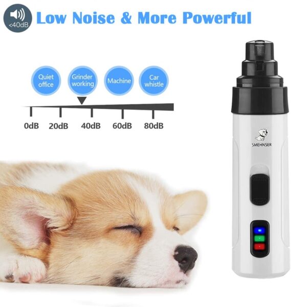 Electric Dog Nail Clippers for Dog Nail Grinders Rechargeable USB Charging Pet Quiet Cat Paws Nail Grooming Trimmer Tools - Image 13