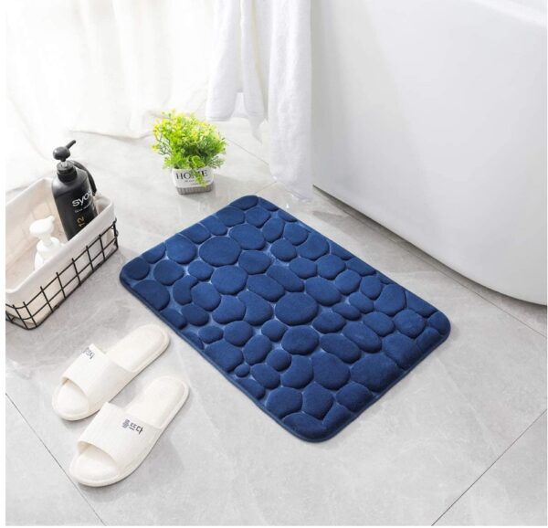 Cobblestone Embossed Bathroom Bath Mat Non-slip Carpets In Wash Basin Bathtub Side Floor Rug Shower Room Doormat Memory Foam Pad - Image 8