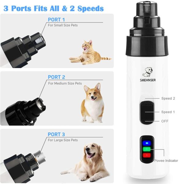 Electric Dog Nail Clippers for Dog Nail Grinders Rechargeable USB Charging Pet Quiet Cat Paws Nail Grooming Trimmer Tools - Image 12