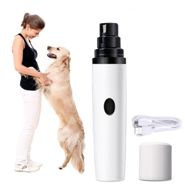Electric Dog Nail Clippers for Dog Nail Grinders Rechargeable USB Charging Pet Quiet Cat Paws Nail Grooming Trimmer Tools - Image 3