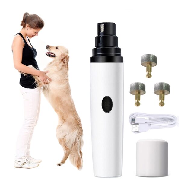 Electric Dog Nail Clippers for Dog Nail Grinders Rechargeable USB Charging Pet Quiet Cat Paws Nail Grooming Trimmer Tools - Image 2