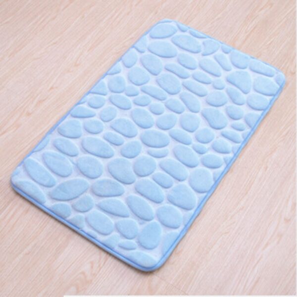 Cobblestone Embossed Bathroom Bath Mat Non-slip Carpets In Wash Basin Bathtub Side Floor Rug Shower Room Doormat Memory Foam Pad - Image 6