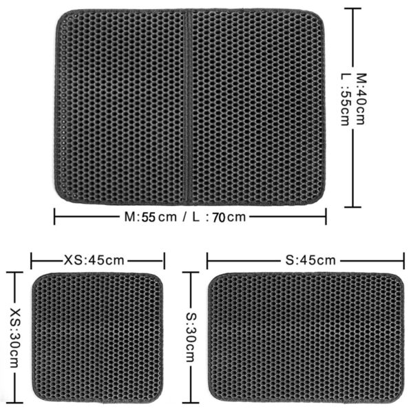 Pet Cat Litter Mat Waterproof EVA Double Layer Cat Litter Trapping Pet Litter Box Mat Clean Pad Products For Cats Accessories - Image 6