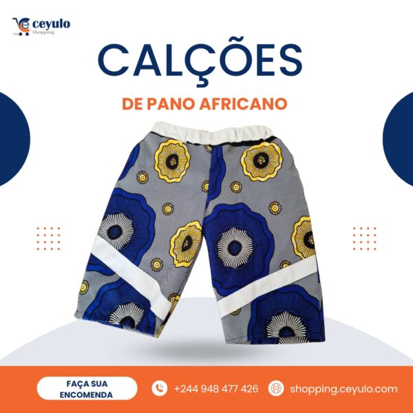 Calções Personalizados com Pano Africano